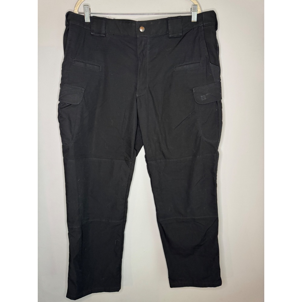 5.11 Tactical Men Black Ripstop Cargo Pants 40x30 Work Outdoor Duty Trousers